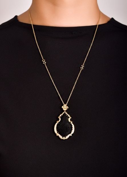 925K Silver Necklace Kabah Covered Kandil | Without Stone - Image 2