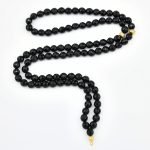 Onyx Bead Rosary | 99 Beads with Gold Plating