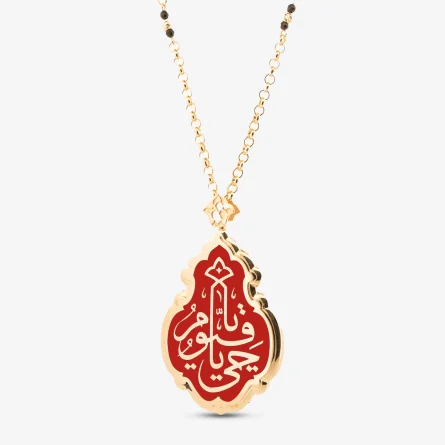 925K Silver Necklace Kabah Covered Kandil | Without Stone - Image 3