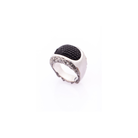 925K Sterling Silver Kiswah-e Ahenk Ring - Image 2