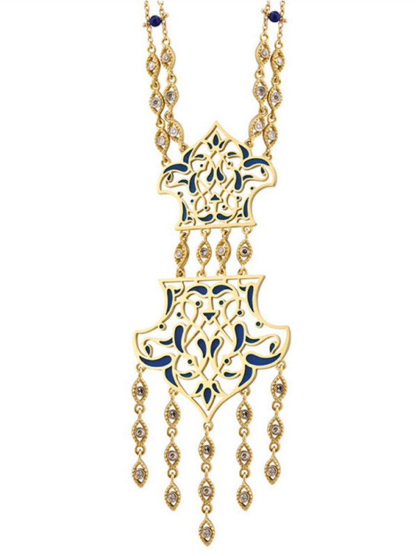 18 Ayar Altın Vitray Kolye